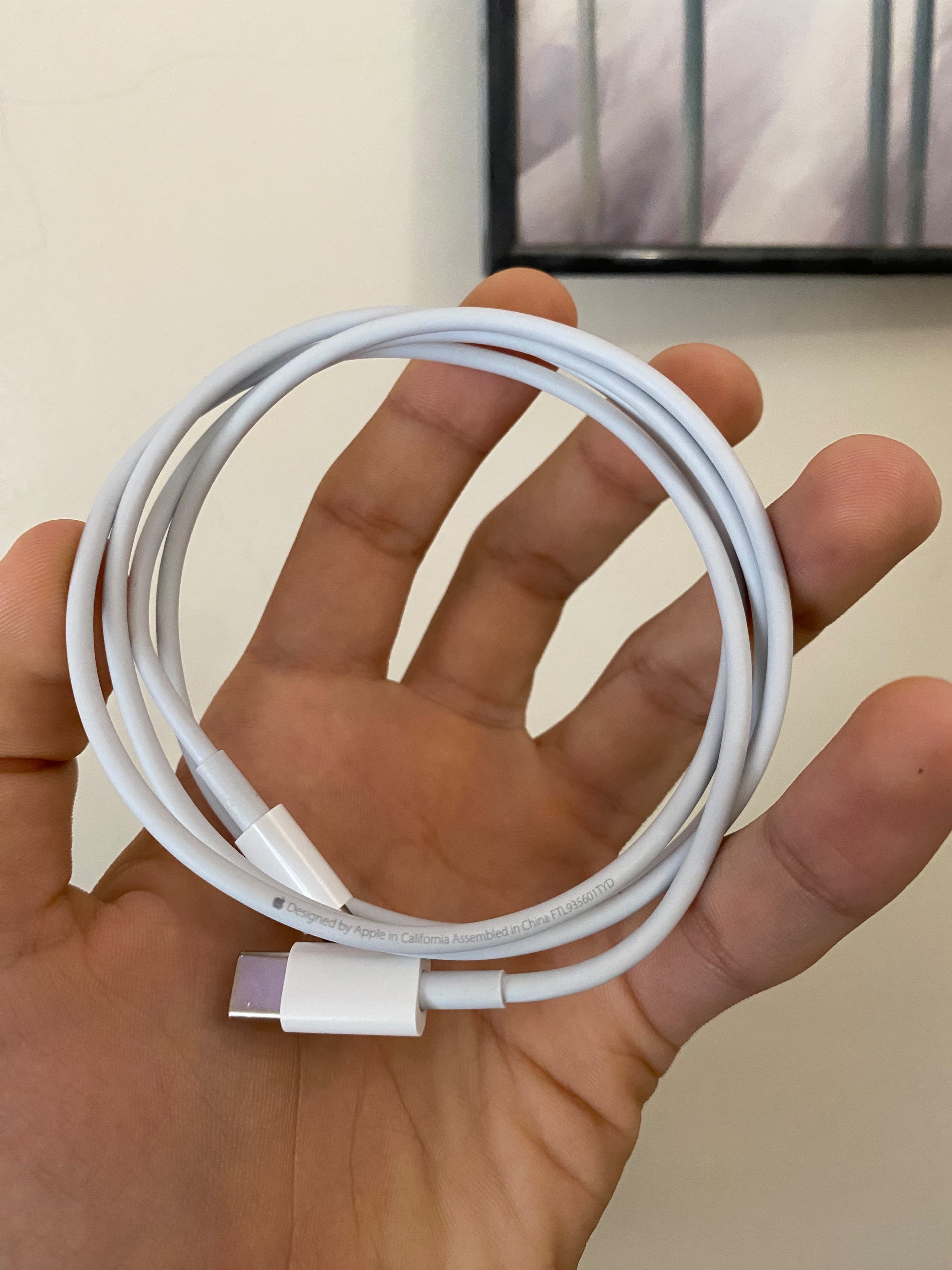 Chargeur Apple USB-C 20W occasion avec câble Maroc — miniature 3